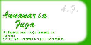 annamaria fuga business card